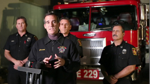 El Niño Press Conference by Mayor Garcetti – Los Angeles Fire Department